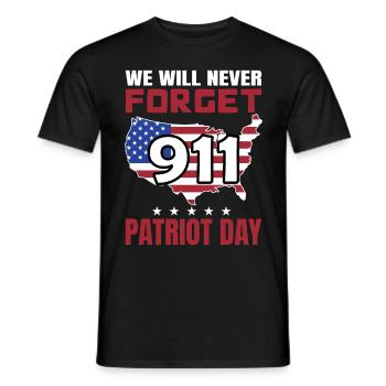 Patriot Day 9 11 USA Amerika - Männer T-Shirt - Schwarz - Vorne - AI Model Male 178 light (178cm)