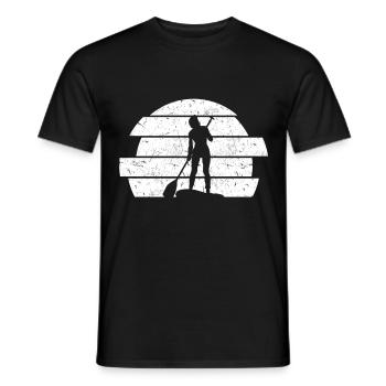 SUP Girl Stand Up Paddle Board Wassersport Stand - Männer T-Shirt - Schwarz - Vorne - AI Model Male 178 light (178cm)