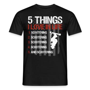 Stunt Scooter Trick Scooter Skate Hall - T-shirt homme - noir - Devant - AI Model Male 178 light (178cm)