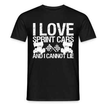 Sprint Car Racing Dicton - T-shirt homme - noir - Devant - AI Model Male 178 light (178cm)