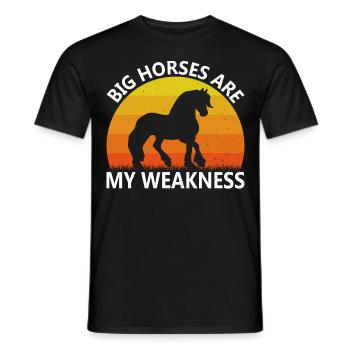 Clydesdale Cold Blood Horse Écosse Cheval - T-shirt homme - noir - Devant - AI Model Male 178 light (178cm)