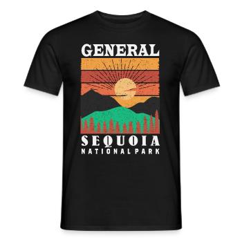 Sequoia National Park Sequoias General Nevada So - Men's T-Shirt - black - Front - AI Model Male 178 light (178cm)