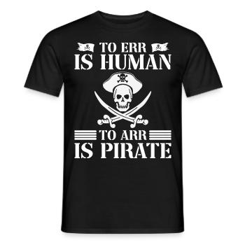 Pirate Kids Skull Party Pirates - Men's T-Shirt - black - Front - AI Model Male 178 light (178cm)