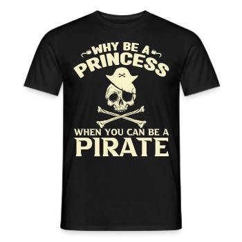 Pirate Kids Skull Party Pirates - Men's T-Shirt - black - Front - AI Model Male 178 light (178cm)