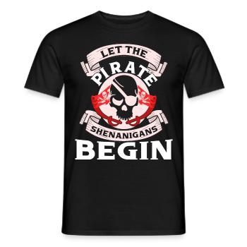 Pirate Kids Skull Party Pirates - T-shirt homme - noir - Devant - AI Model Male 178 light (178cm)
