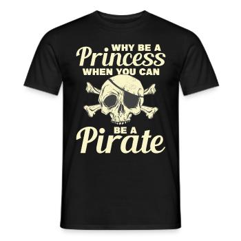Pirate Kids Skull Party Pirates - Men's T-Shirt - black - Front - AI Model Male 178 light (178cm)