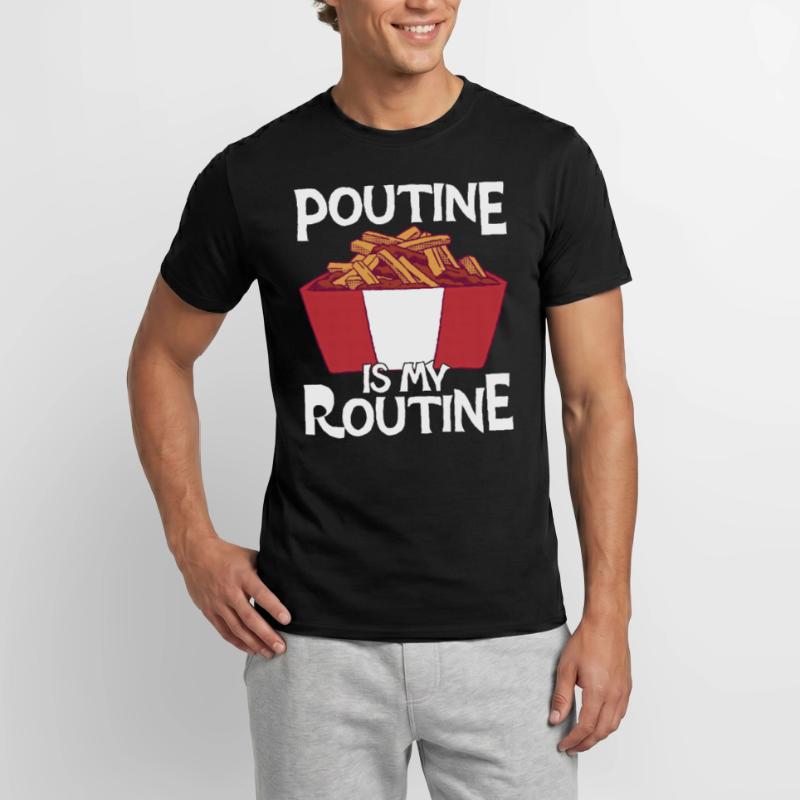 Poutine Canada Spécialité de restauration rapide T-shirt homme