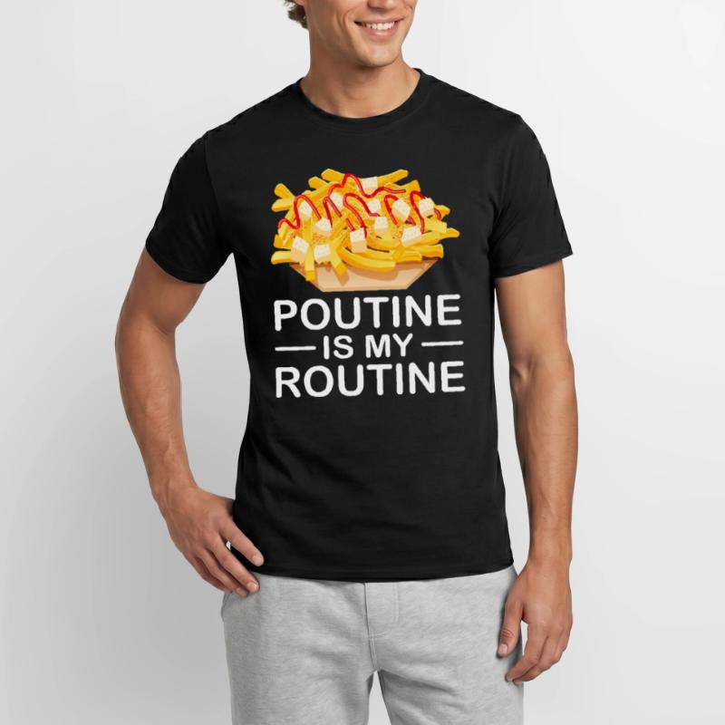 Poutine Canada Spécialité de restauration rapide T-shirt homme
