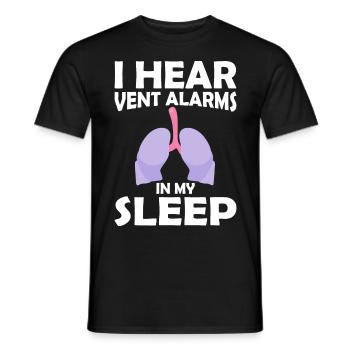 Respiratory therapists Respiratory therapist Occupational therapists - Men's T-Shirt - black - Front - AI Model Male 178 light (178cm)