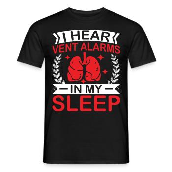 Respiratory therapists Respiratory therapist Occupational therapists - Men's T-Shirt - black - Front - AI Model Male 178 light (178cm)