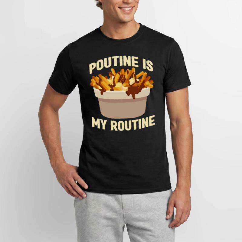 Poutine Canada Spécialité de restauration rapide T-shirt homme