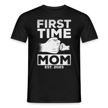 Annonce de grossesse Pour la première fois - T-shirt homme - noir - Devant - AI Model Male 178 light (178cm)