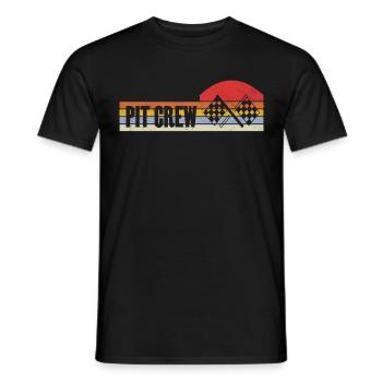 Racing Motorsport Saying - Men's T-Shirt - black - Front - AI Model Male 178 light (178cm)