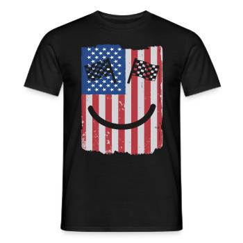 Racing Motorsport Saying - Men's T-Shirt - black - Front - AI Model Male 178 light (178cm)
