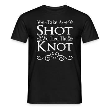 JGA Mariage Mariage Jungesellenabschied Party - T-shirt homme - noir - Devant - AI Model Male 178 light (178cm)