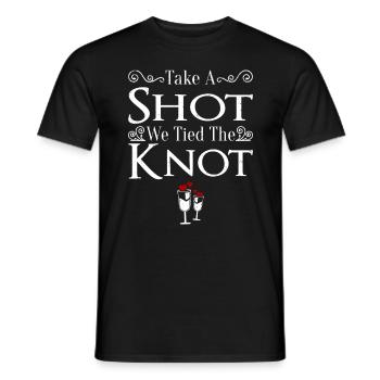 JGA Mariage Mariage Jungesellenabschied Party - T-shirt homme - noir - Devant - AI Model Male 178 light (178cm)