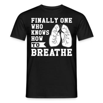 Respiratory therapists Respiratory therapist Occupational therapists - Men's T-Shirt - black - Front - AI Model Male 178 light (178cm)