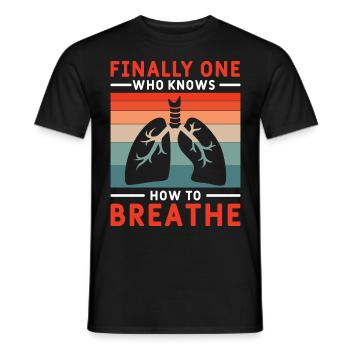 Respiratory therapists Respiratory therapist Occupational therapists - Men's T-Shirt - black - Front - AI Model Male 178 light (178cm)