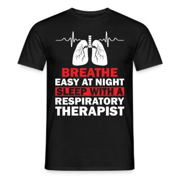 Respiratory therapists Respiratory therapist Occupational therapists - Men's T-Shirt - black - Front - AI Model Male 178 light (178cm)