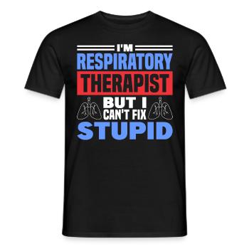 Respiratory therapists Respiratory therapist Occupational therapists - Men's T-Shirt - black - Front - AI Model Male 178 light (178cm)