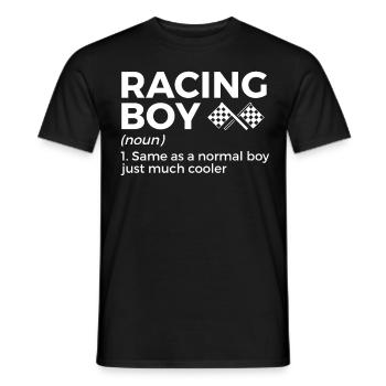 Racing Motorsport Saying - Men's T-Shirt - black - Front - AI Model Male 178 light (178cm)