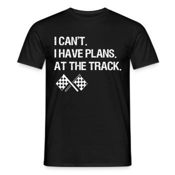 Racing Motorsport Spruch - Männer T-Shirt - Schwarz - Vorne - AI Model Male 178 light (178cm)