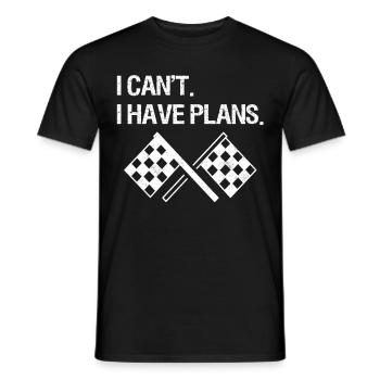Racing Motorsport Saying - Men's T-Shirt - black - Front - AI Model Male 178 light (178cm)