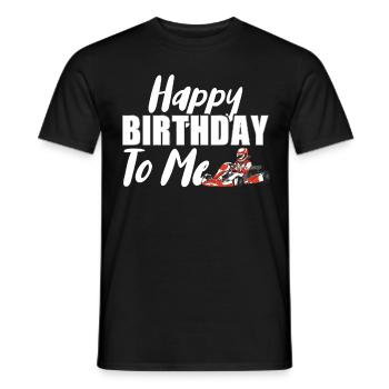 Kartsport Kart Driver Go Kart Gift Idea - Men's T-Shirt - black - Front - AI Model Male 178 light (178cm)
