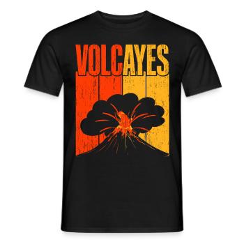 Vulcayes Geologie Vulkanologie Vulkanliebhaber Lav - Männer T-Shirt - Schwarz - Vorne - AI Model Male 178 light (178cm)