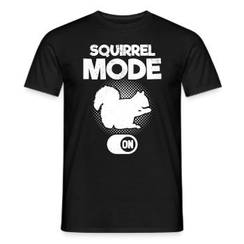Squirrel Mode on Squirrel Lovers - Men's T-Shirt - black - Front - AI Model Male 178 light (178cm)
