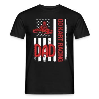 Kartsport Kart Driver Go Kart Gift Idea - Men's T-Shirt - black - Front - AI Model Male 178 light (178cm)