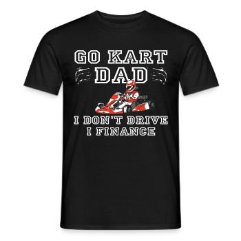 Kartsport Kart Driver Go Kart Gift Idea - Men's T-Shirt - black - Front - AI Model Male 178 light (178cm)