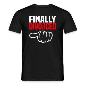 Scheidung Trennung Ehe Ex Scheidungsparty - Männer T-Shirt - Schwarz - Vorne - AI Model Male 178 light (178cm)