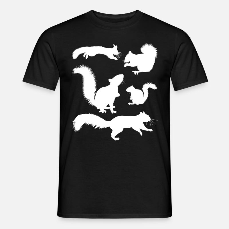 Squirrel, cute squirrel lover, - Men's T-Shirt - black