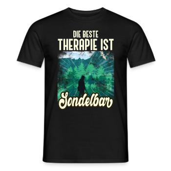 Sondeln Sondengänger Sondler Sprüche Geschenk - Männer T-Shirt - Schwarz - Vorne - AI Model Male 178 light (178cm)
