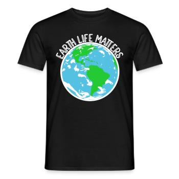 Nature Conservation Climate Conservationists Sea - Men's T-Shirt - black - Front - AI Model Male 178 light (178cm)