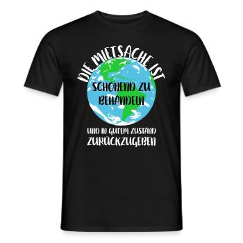 Naturschutz Klima Naturschützer Meer - Männer T-Shirt - Schwarz - Vorne - AI Model Male 178 light (178cm)