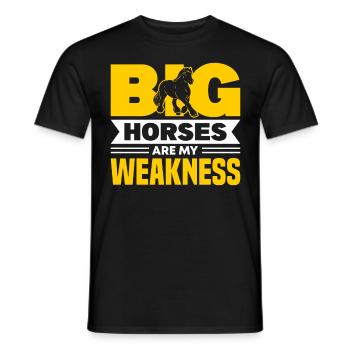 Clydesdale Equestrian Sport Cold Blood Horse Écosse - T-shirt homme - noir - Devant - AI Model Male 178 light (178cm)