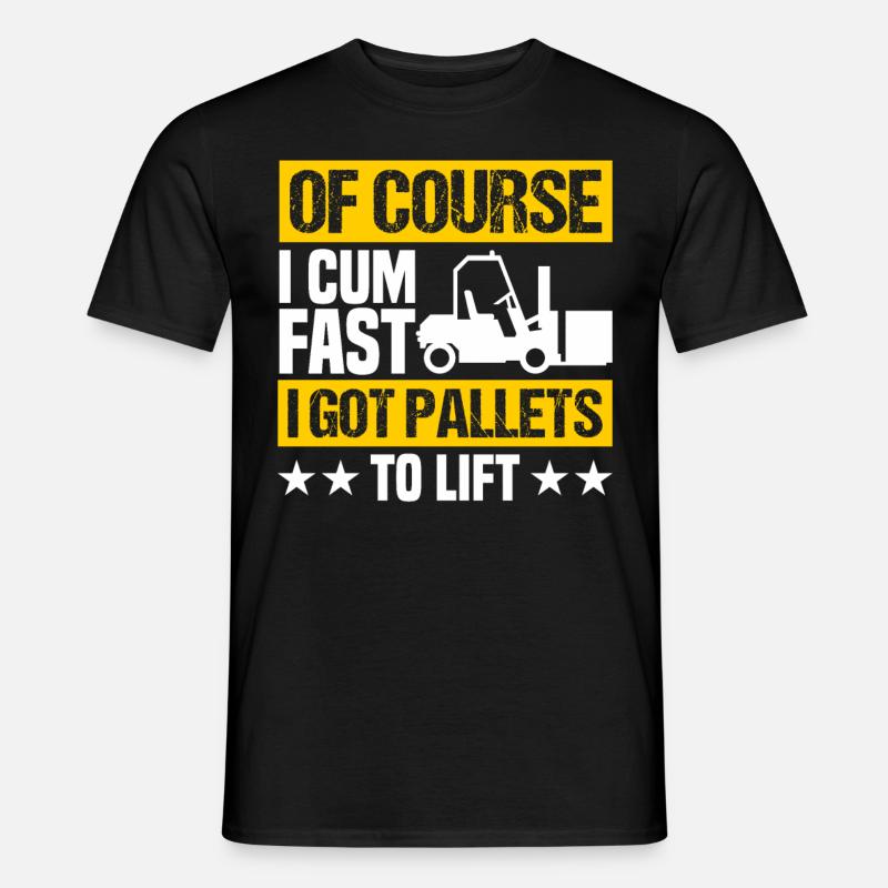 Gabelstaplerfahrer Gabelstapler Staplerfahrer - Männer T-Shirt - Schwarz