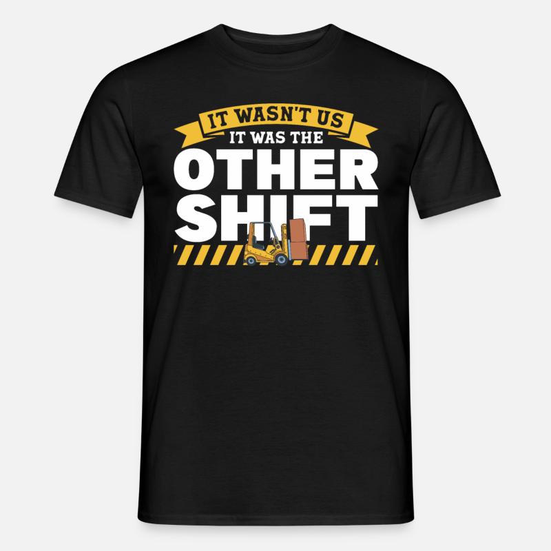 Gabelstaplerfahrer Gabelstapler Staplerfahrer - Männer T-Shirt - Schwarz