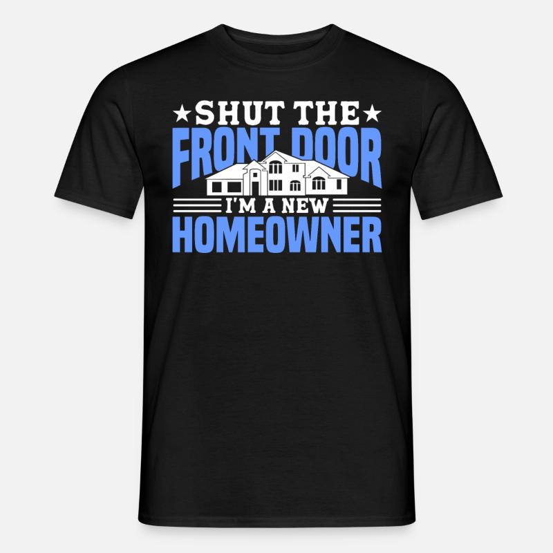 Hausbesitzer Eigentümer Geschenk Hauseigentümer - Männer T-Shirt - Schwarz