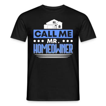 Propriétaire Propriétaire Cadeau Propriétaire Propriétaire - T-shirt homme - noir - Devant - AI Model Male 178 light (178cm)