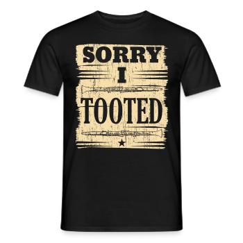 Désolé j’ai Tooted clarinette musicien instrumentiste - T-shirt homme - noir - Devant - AI Model Male 178 light (178cm)