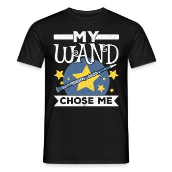 Mein Stab hat mich gewählt Klarinettenspieler Musi - Männer T-Shirt - Schwarz - Vorne - AI Model Male 178 light (178cm)