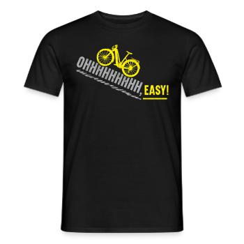 E-Bike E-Bike Ride Bike Bike Lovers Bicyclefa - Men's T-Shirt - black - Front - AI Model Male 178 light (178cm)