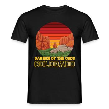 Garten der Götter Nationalpark Souvenir Colorado B - Männer T-Shirt - Schwarz - Vorne - AI Model Male 178 light (178cm)