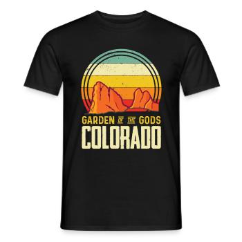 Garten der Götter Nationalpark Colorado Andenken - Männer T-Shirt - Schwarz - Vorne - AI Model Male 178 light (178cm)