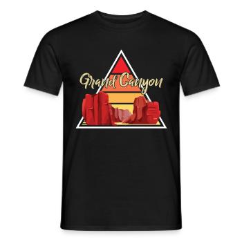 Parc national du Grand Canyon Souvenir Colorado Campin - T-shirt homme - noir - Devant - AI Model Male 178 light (178cm)