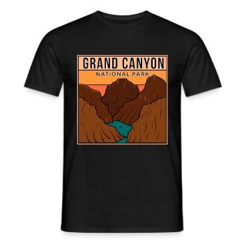 Parc national du Grand Canyon Souvenir Colorado Campin - T-shirt homme - noir - Devant - AI Model Male 178 light (178cm)