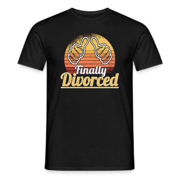 Scheidung Trennung Ehe Ex Scheidungsparty - Männer T-Shirt - Schwarz - Vorne - AI Model Male 178 light (178cm)